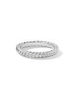 DY Cable Band Ring Platinum, 2.45MM