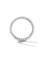 DY Cable Band Ring Platinum, 2.45MM