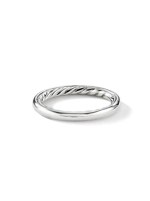 DY Eden Band Ring in Platinum, 2.5MM