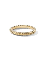 DY Cable Band Ring 18K Yellow Gold, 2.45MM