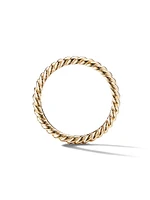 DY Cable Band Ring 18K Yellow Gold, 2.45MM