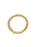 DY Cable Band Ring 18K Yellow Gold, 2.45MM