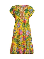 Dolman Prairie Floral Cotton Dress