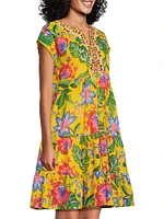 Dolman Prairie Floral Cotton Dress