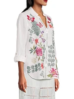 Dacie Embroidered Linen Shirt