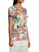 The Janie Favorite Floral Short-Sleeve T-Shirt