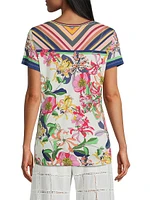 The Janie Favorite Floral Short-Sleeve T-Shirt