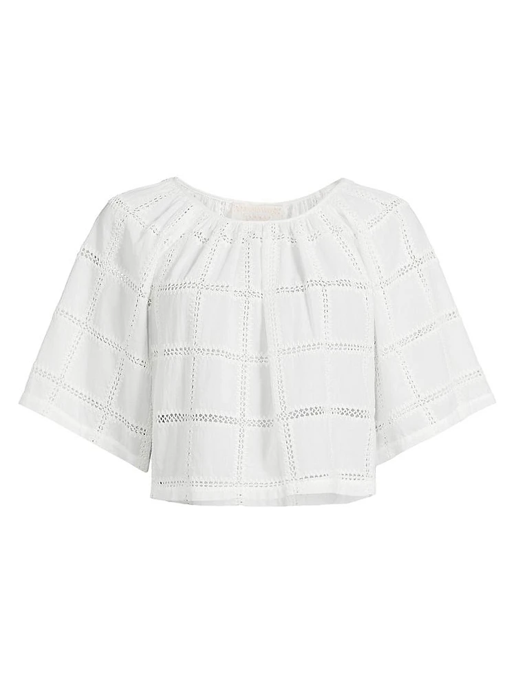 Santos Cotton Cropped Blouse