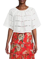 Santos Cotton Cropped Blouse