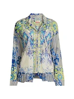 Mazzy Embroidered Lace Blouse