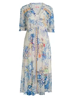 Mazzy Floral Ruched Dress