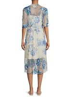 Mazzy Floral Ruched Dress