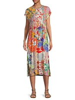 The Janie Favorite Floral Knit Midi-Dress