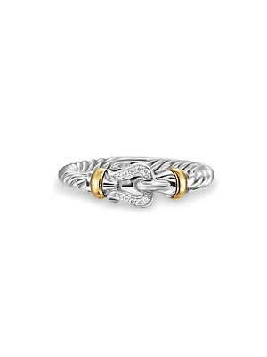 Petite Buckle Ring Sterling Silver