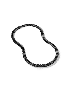 Curb Chain Necklace Titanium