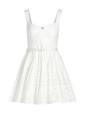 Cotton Broderie Minidress