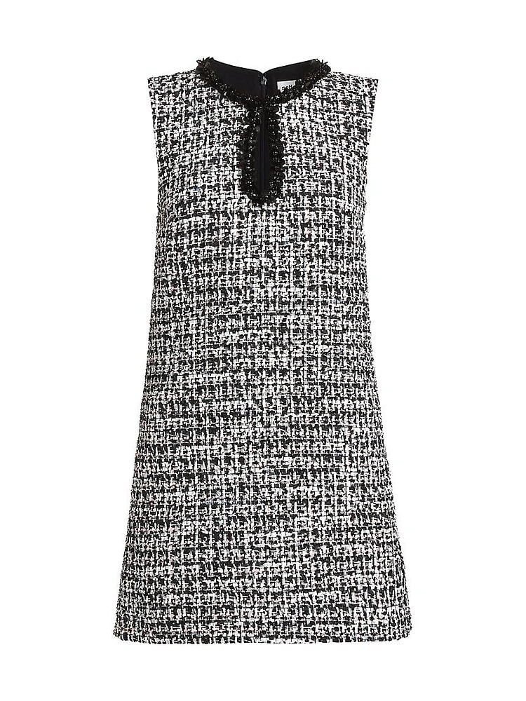 Boucle Embellished Minidress