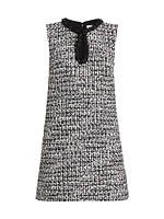 Boucle Embellished Minidress