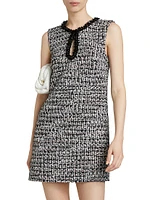 Boucle Embellished Minidress