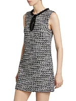 Boucle Embellished Minidress