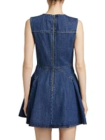 Denim Skater Mini Dress