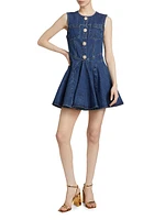 Denim Skater Mini Dress