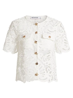 Guipure Lace Blouse