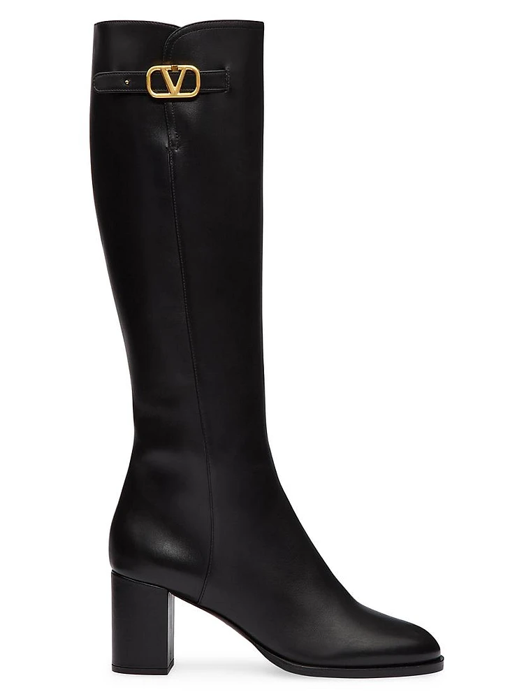 VLogo Signature Calfskin Boots 70MM