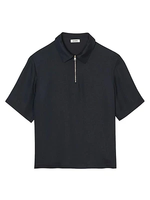 Zip Collar Polo Shirt