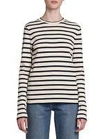 Striped Cotton Long-Sleeve T-Shirt