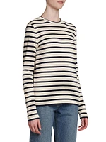 Striped Cotton Long-Sleeve T-Shirt