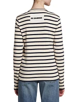 Striped Cotton Long-Sleeve T-Shirt