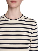 Striped Cotton Long-Sleeve T-Shirt