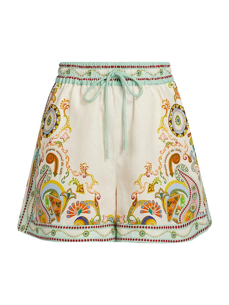 Players Pinball Linen Shorts