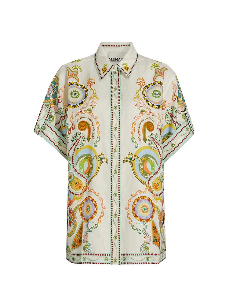 Players Pinball Linen Shirt