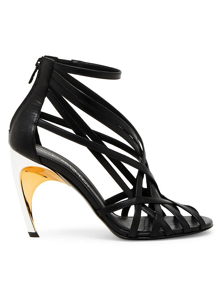 Armadillo 95MM Strappy Leather Sandals