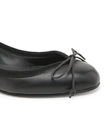 Armadillo Leather Ballerina Flats