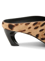 Armadillo 55MM Printed Calf Hair Mules