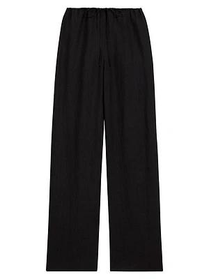 Drawstring Wide-Leg Pants