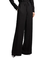 Drawstring Wide-Leg Pants