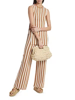 Canoga Striped Knit Sleeveless Top