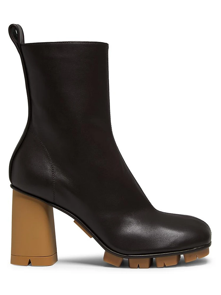 Shore 70MM Leather Ankle Boots