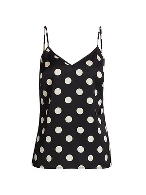 Polka Dot V-Neck Tank