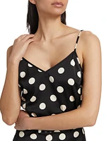 Polka Dot V-Neck Tank