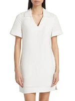 Polo Linen-Blend Minidress