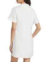 Polo Linen-Blend Minidress