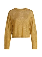 Metallic Crewneck Sweater