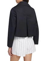 Cotton-Blend Cropped Jacket