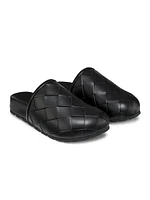 Reggie Intrecciato Leather Clogs