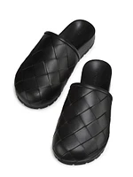 Reggie Intrecciato Leather Clogs